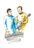 Kirk and Spock Working on the Bridge (1403)